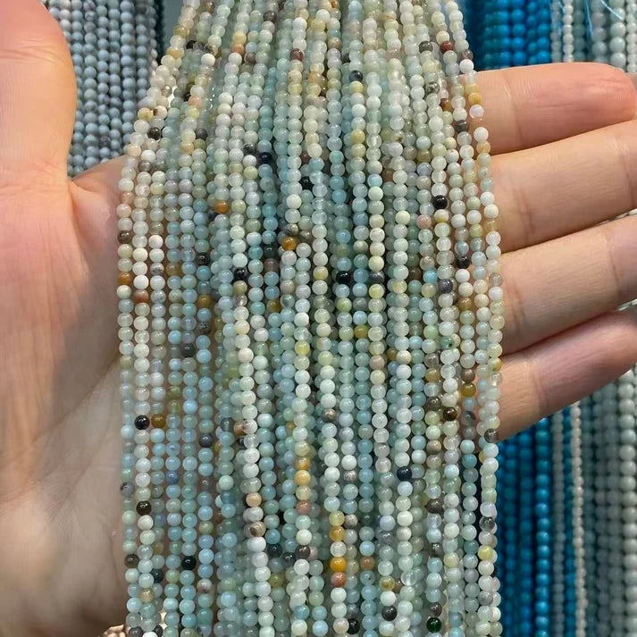 Amazonite Tiny Smooth Round Beads 2mm 3mm 4mm