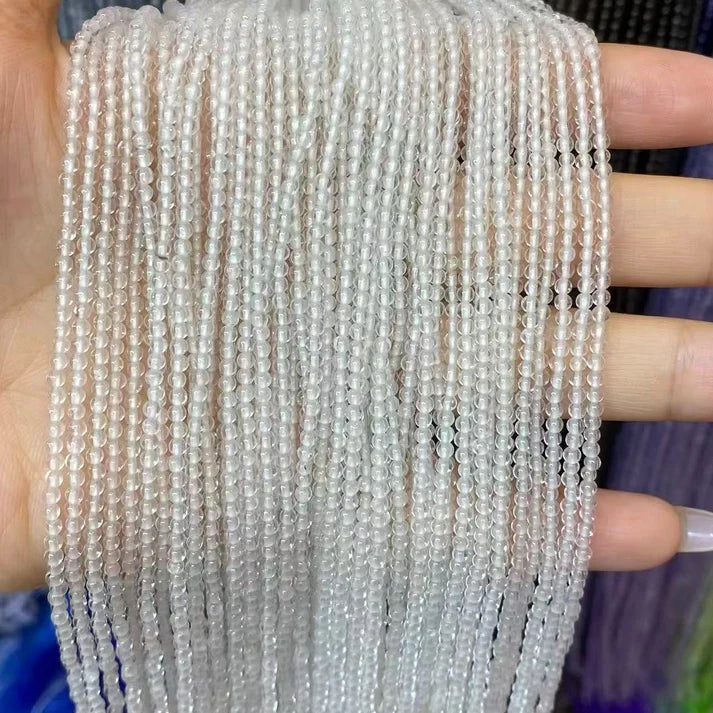 Clear Quartz Tiny Smooth Round Beads 2mm 3mm 4mm