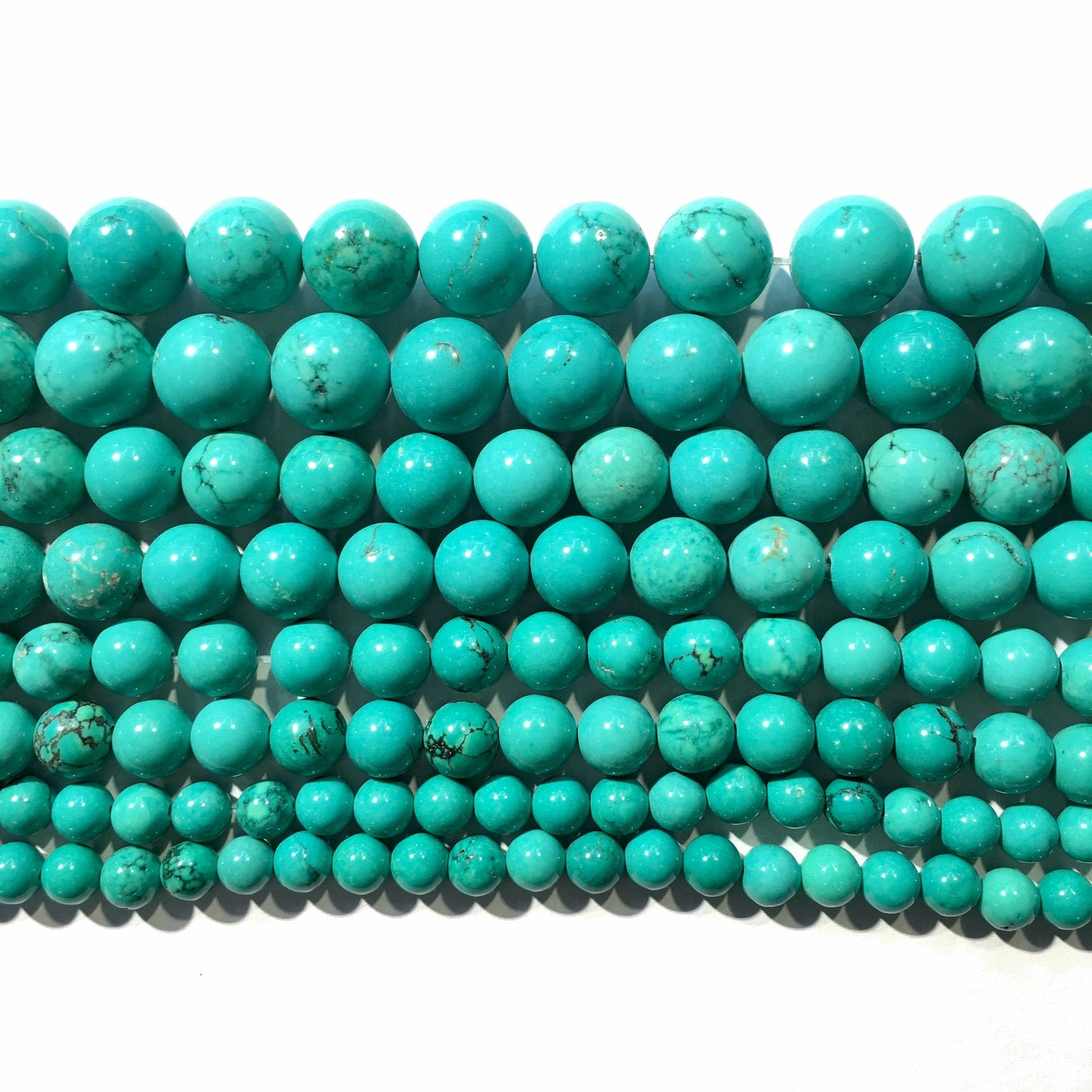 Natural Green Turquoise Round Beads Healing Gemstone Loose Beads for DIY Jewelry MakingAAA Quality 4mm 6mm 8mm 10mm 12mm