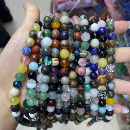$2.5--8mm semi precious beads #1 Free Shipping