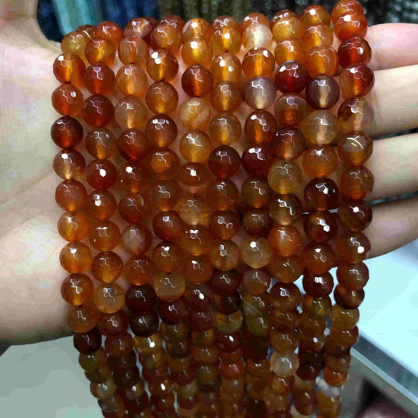 #1 Round Agate Beads 6mm/8mm/10mm/12mm