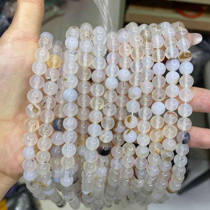 #1 Round Agate Beads 6mm/8mm/10mm/12mm