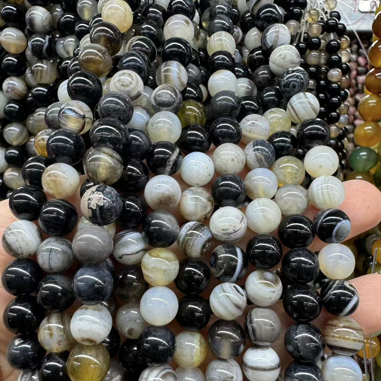 $2.5--8mm semi precious beads #1 Free Shipping