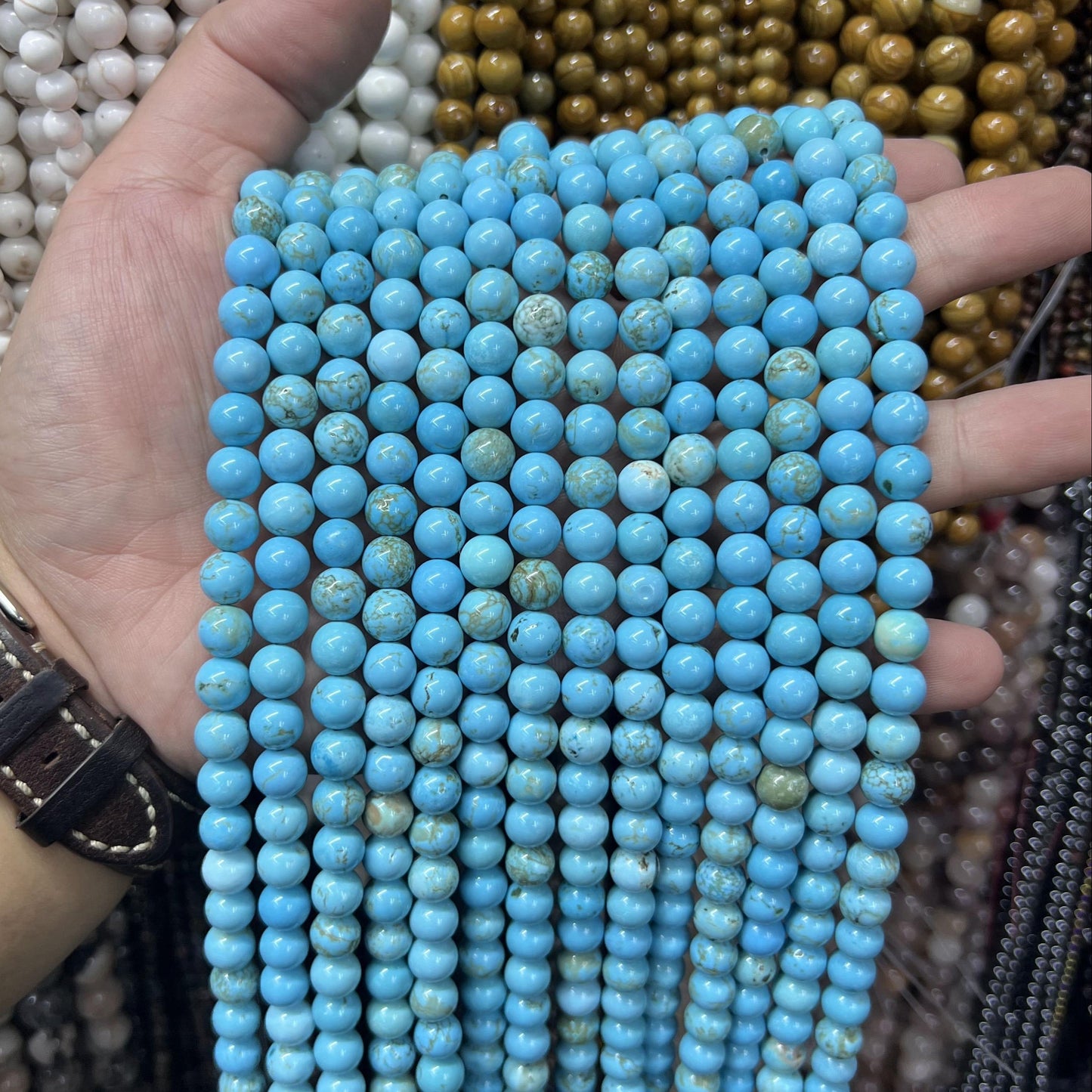 $2.5--8mm #2 Semi- Precious beadsFree Shipping