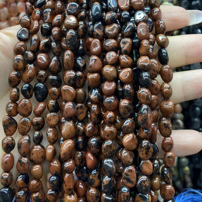 Nugget Smooth Beads 6-8mm Gemstone/Quartz/Jasper/Agate