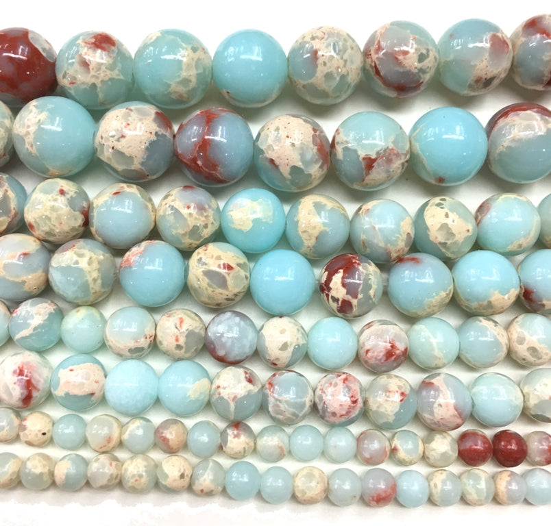 Blue Imperial Round Loose Bead
