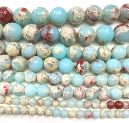 Blue Imperial Round Loose Bead