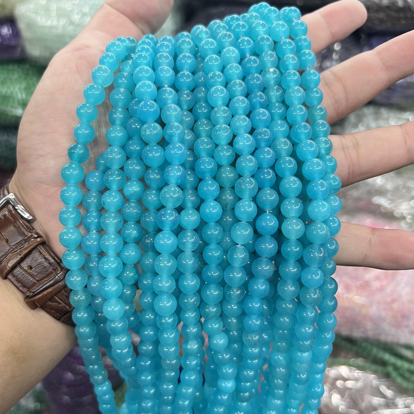 $2.5--8mm #2 Semi- Precious beadsFree Shipping