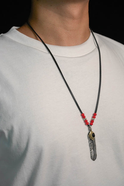 Japan Takahashi Goro Right Feather Necklace Set 