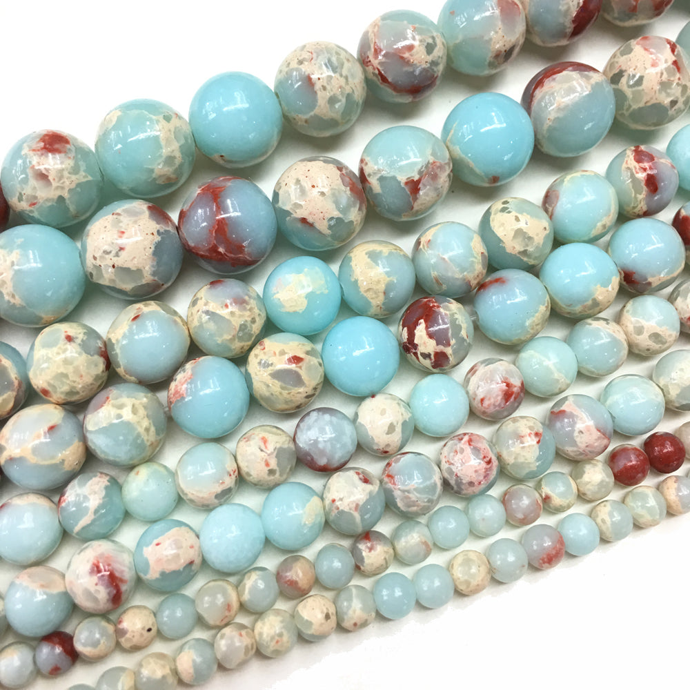 Blue Imperial Round Loose Bead