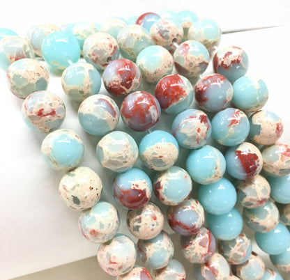 Blue Imperial Round Loose Bead