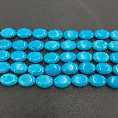 Oval Shape Turquoise Beads