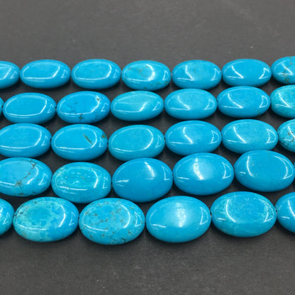 Oval Shape Turquoise Beads