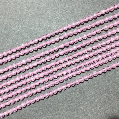 Natural Pink Color CZ Small Size Loose Beads