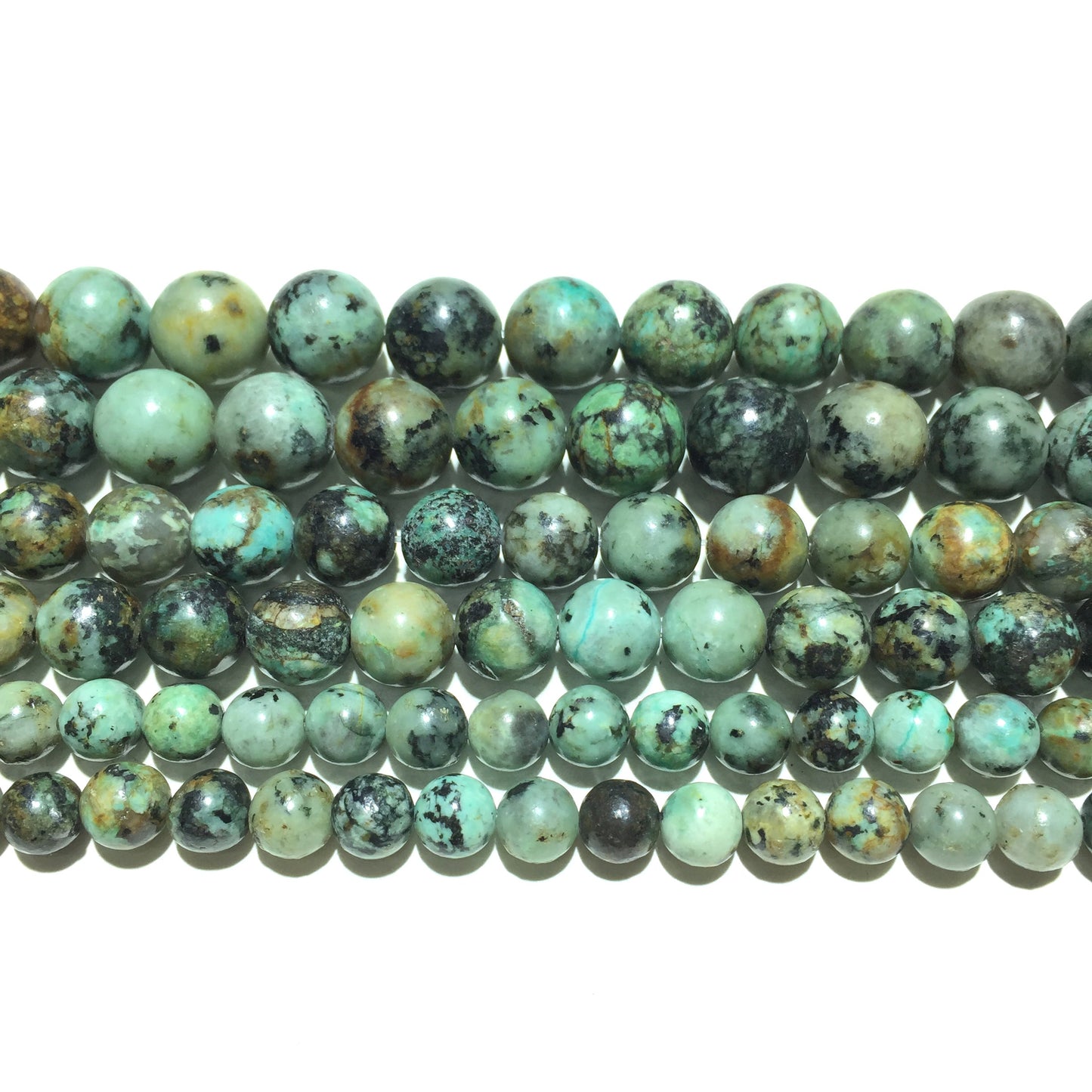 Natural African Turquoise Round Loose Bead