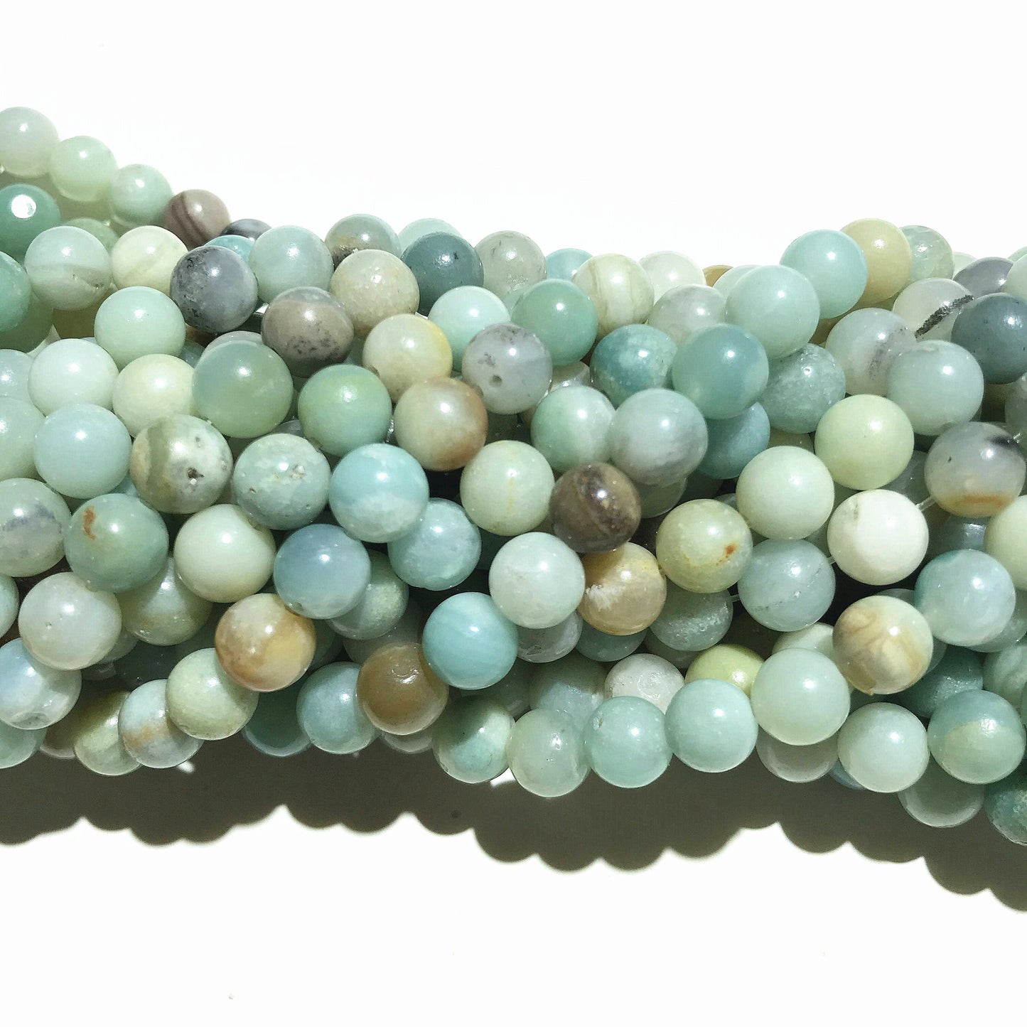 Natural Amazonite Round Loose Bead