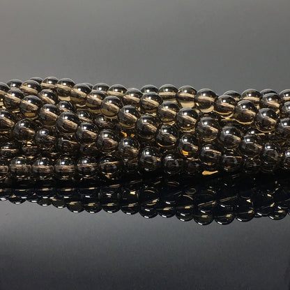 Higher Quality Smoky Quartz Round Beads
