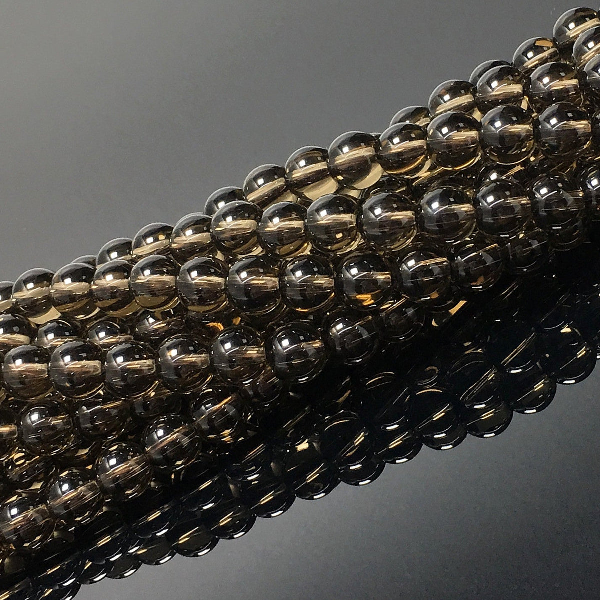 Higher Quality Smoky Quartz Round Beads