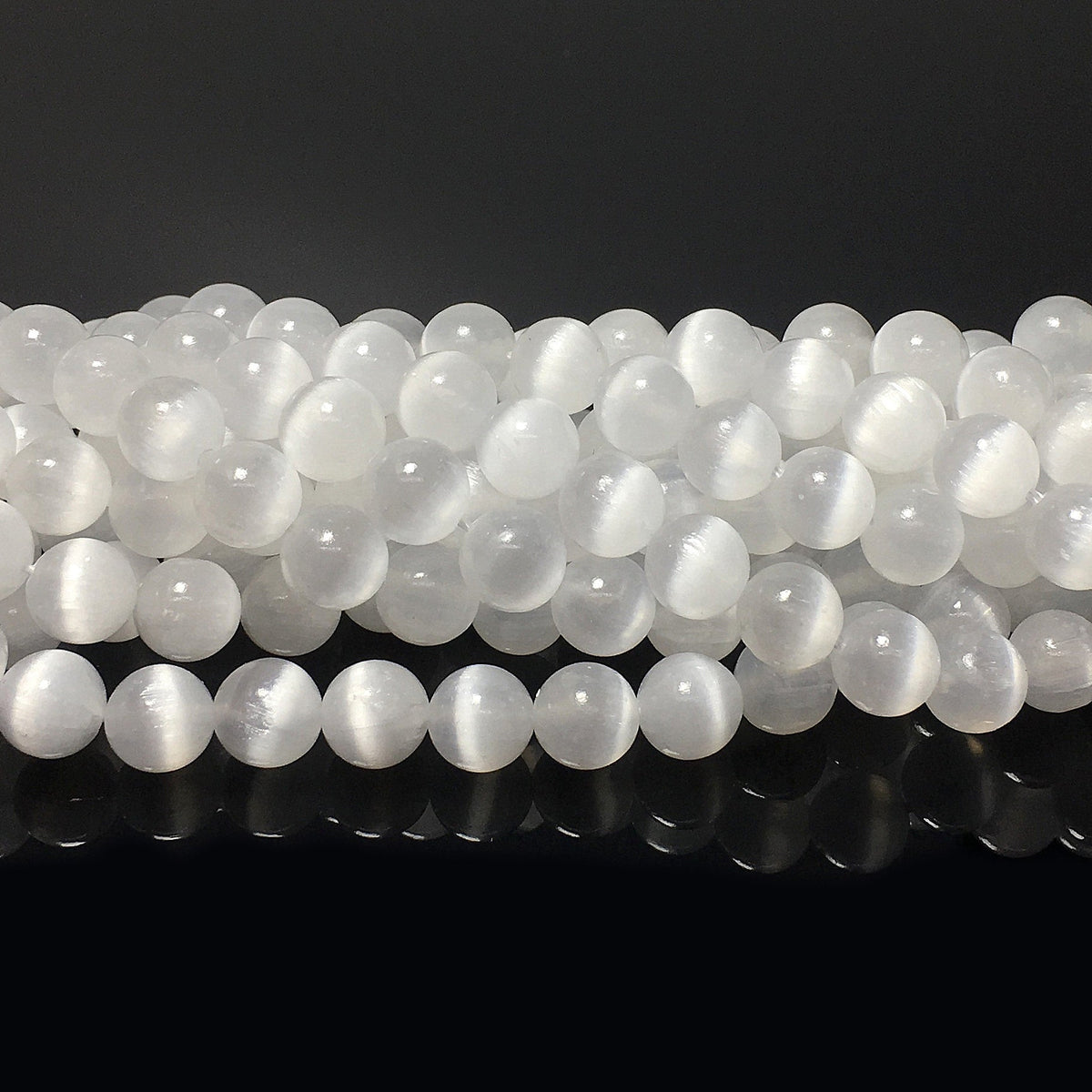 Higher Quality Selenite Round Beads