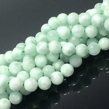 Higher Quality Green Angelite Round Beads