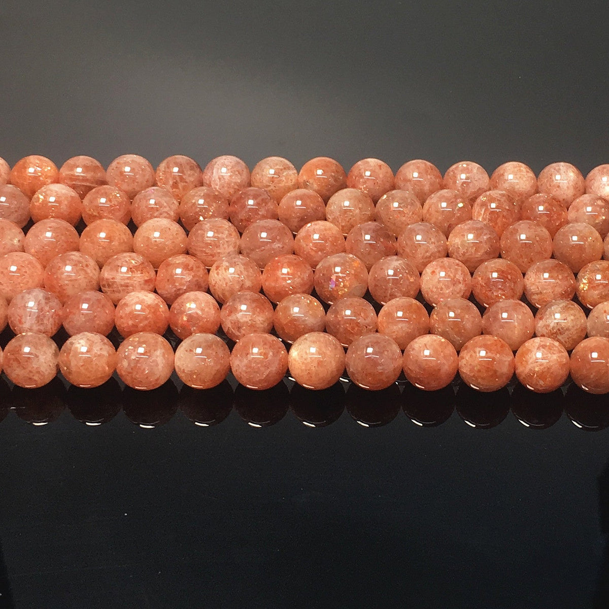 Higher Quality Gold Sunstone Round Beads