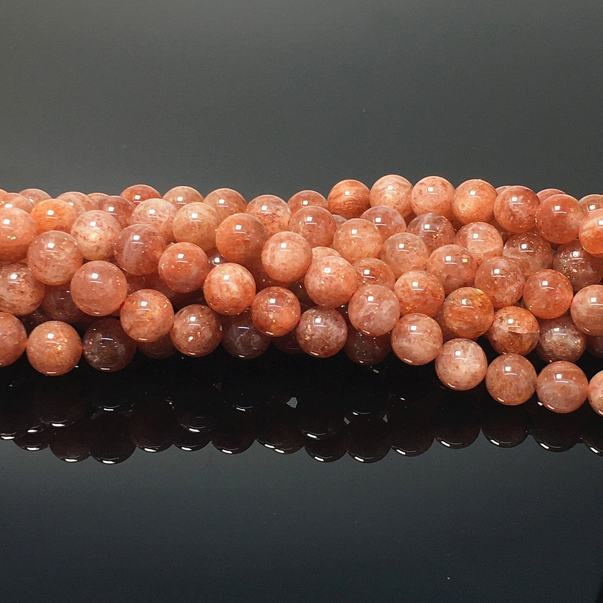 Higher Quality Gold Sunstone Round Beads