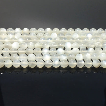 Higher Quality White Milky Moonstone Round Beads