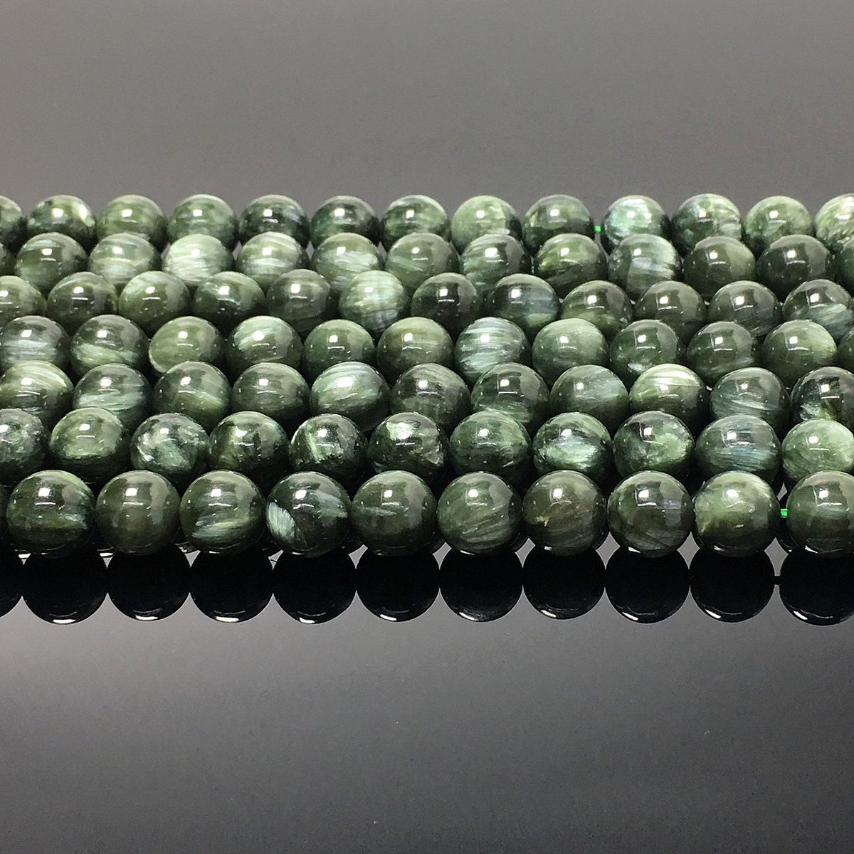Higher Quality Seraphinite Round Beads