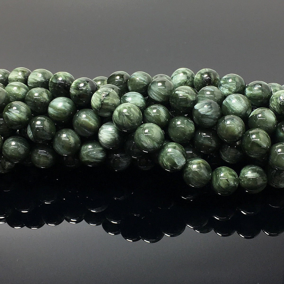 Higher Quality Seraphinite Round Beads
