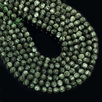 Higher Quality Seraphinite Round Beads