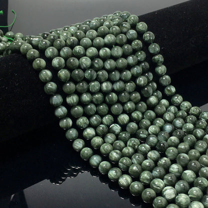 Higher Quality Seraphinite Round Beads