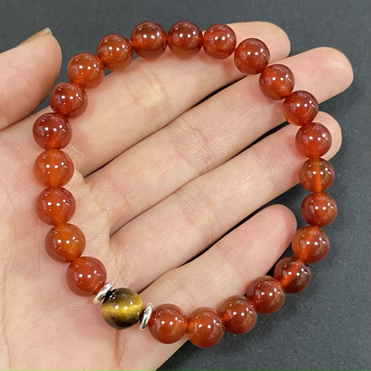 Red Agate for Better Wealth & Career Crystal Bracelet