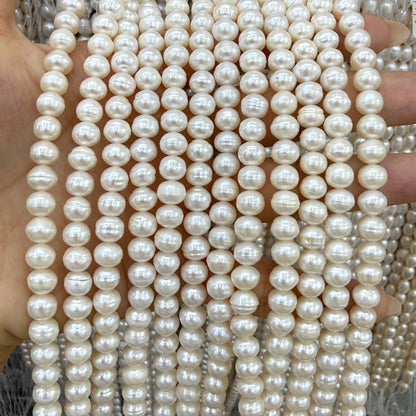 5x7mm Potato Natural Freshwater Pearl Beads