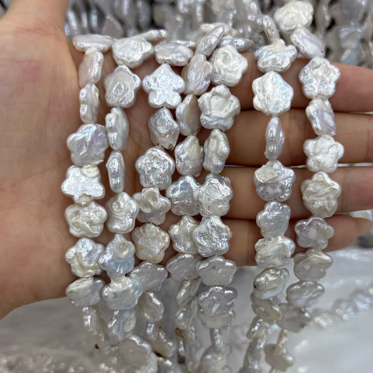 Flower Baroque Pearl Beads (12mm)