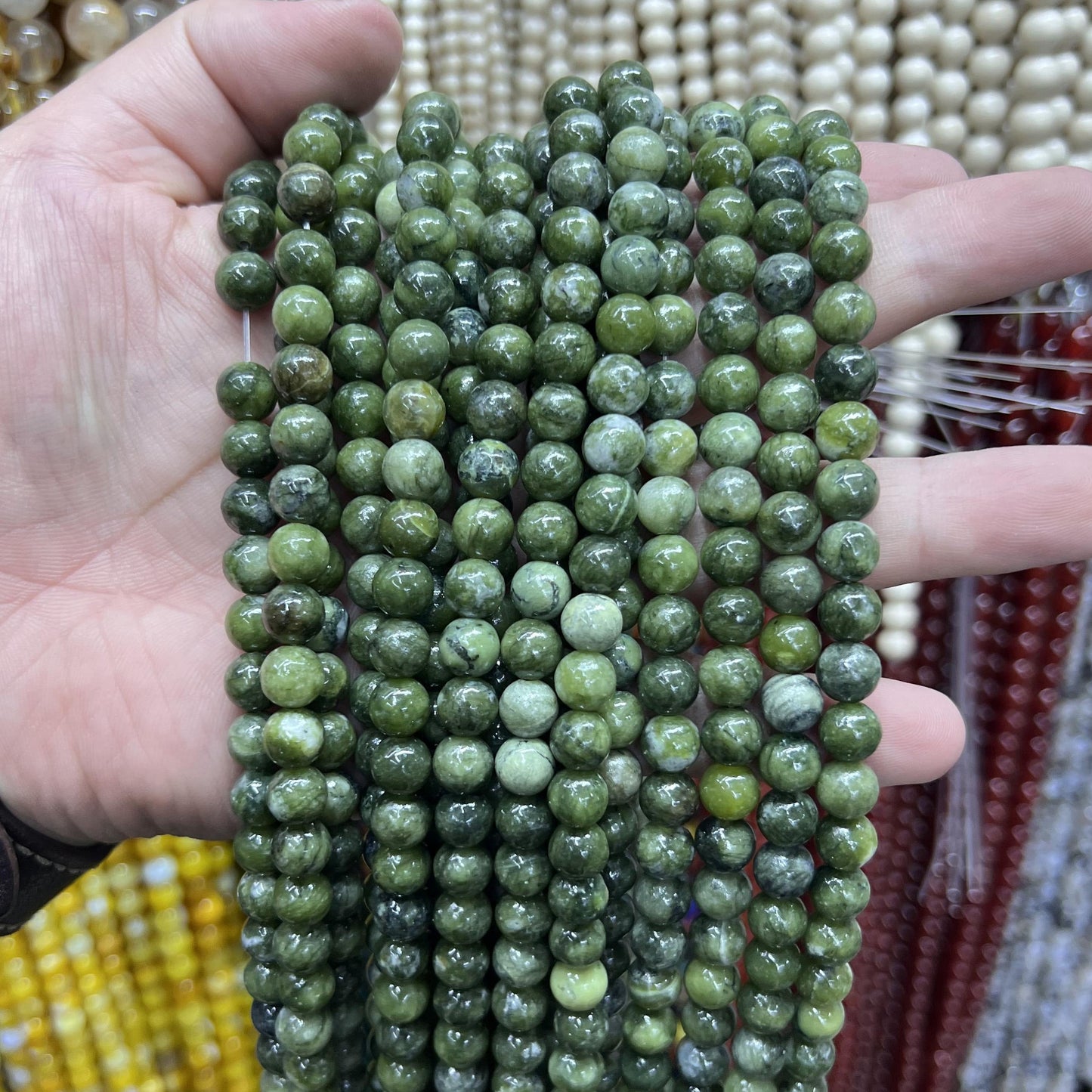 $2.5--8mm semi precious beads #1 Free Shipping