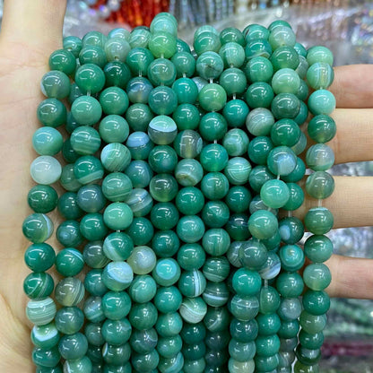 #1 Round Agate Beads 6mm/8mm/10mm/12mm