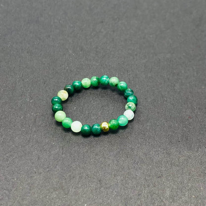 3mm Multi Round Bead Ring Elastic Rings Stackable
