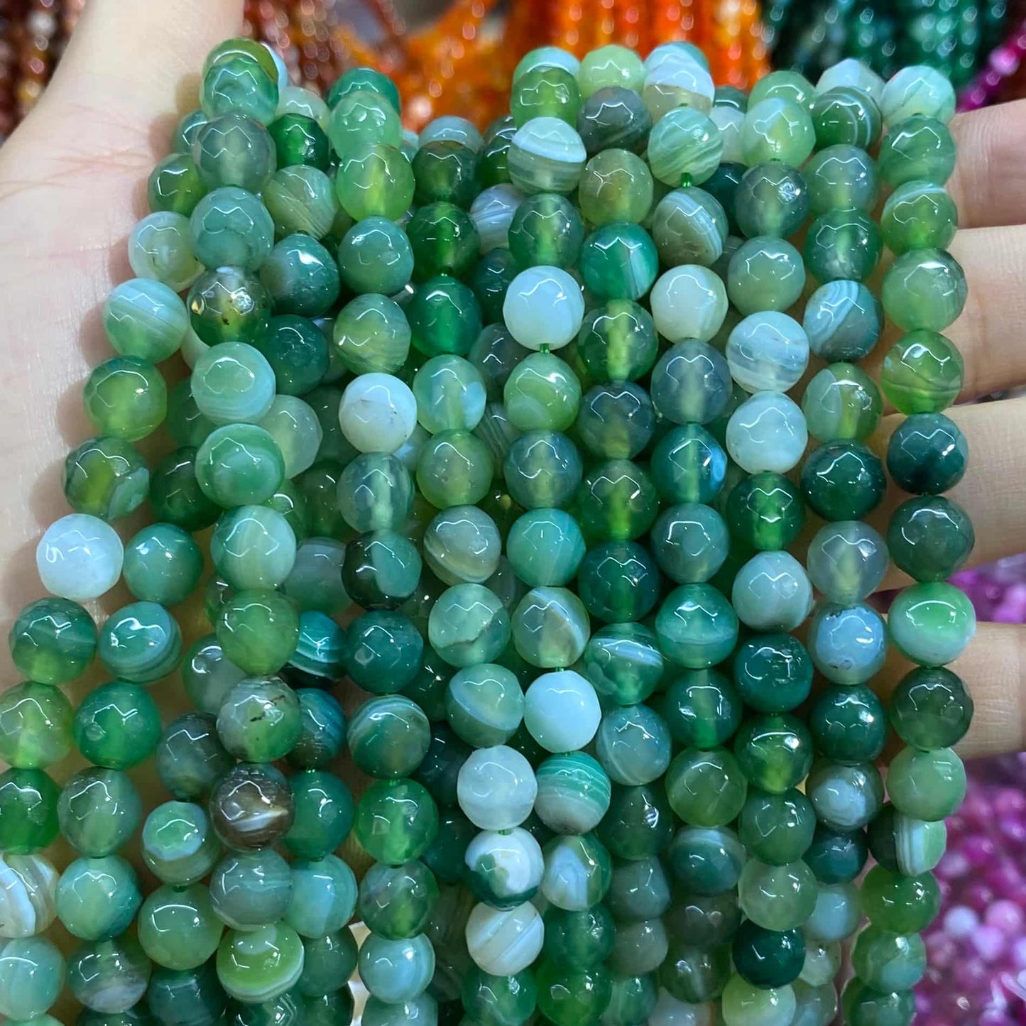 #1 Round Agate Beads 6mm/8mm/10mm/12mm