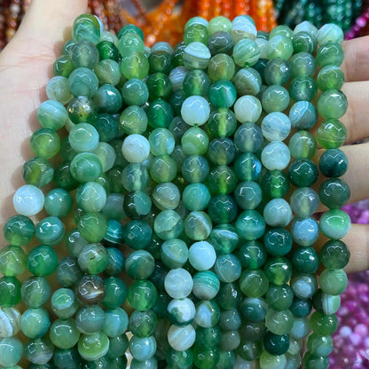 #1 Round Agate Beads 6mm/8mm/10mm/12mm