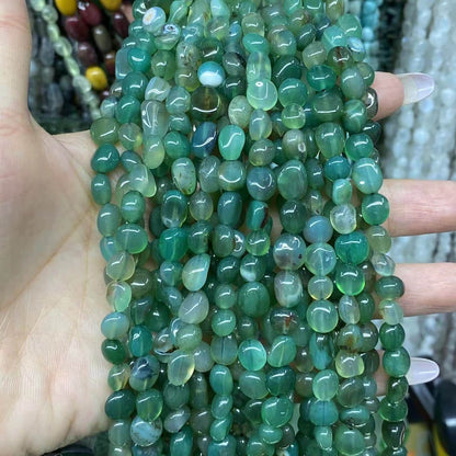 Nugget Smooth Beads 6-8mm Gemstone/Quartz/Jasper/Agate