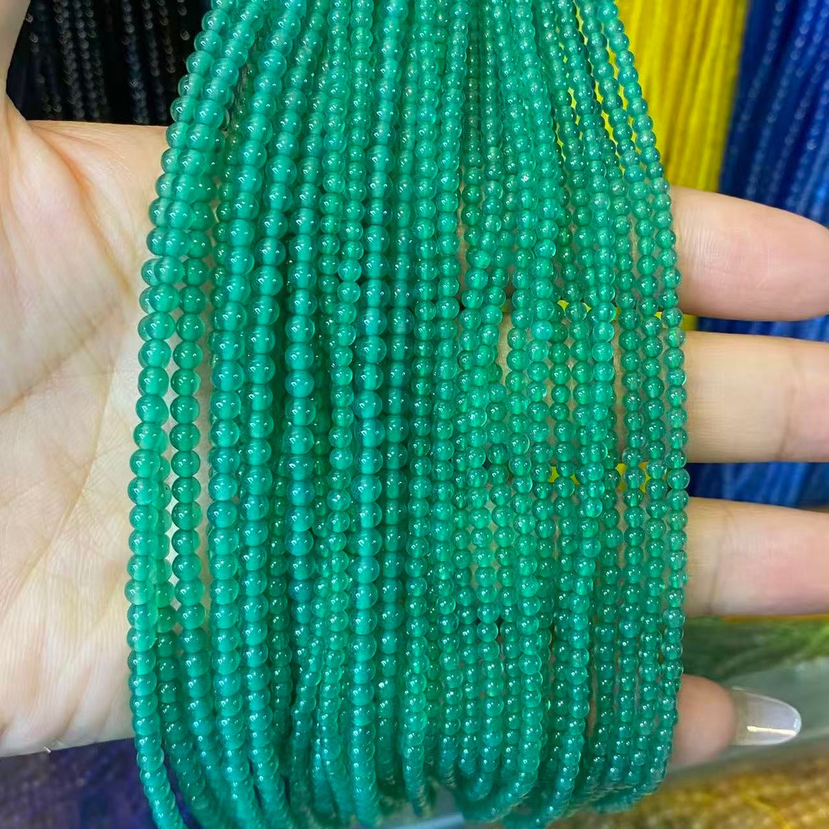 Tiny Round Smooth Agate Beads 2mm 3mm 4mm