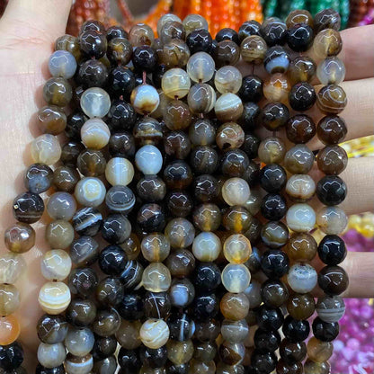 #1 Round Agate Beads 6mm/8mm/10mm/12mm