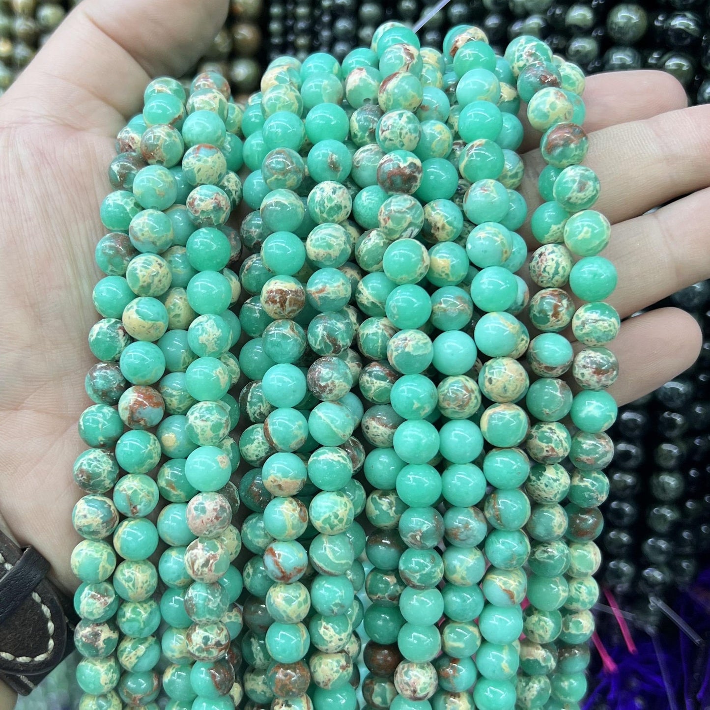 $2.5--8mm #2 Semi- Precious beadsFree Shipping