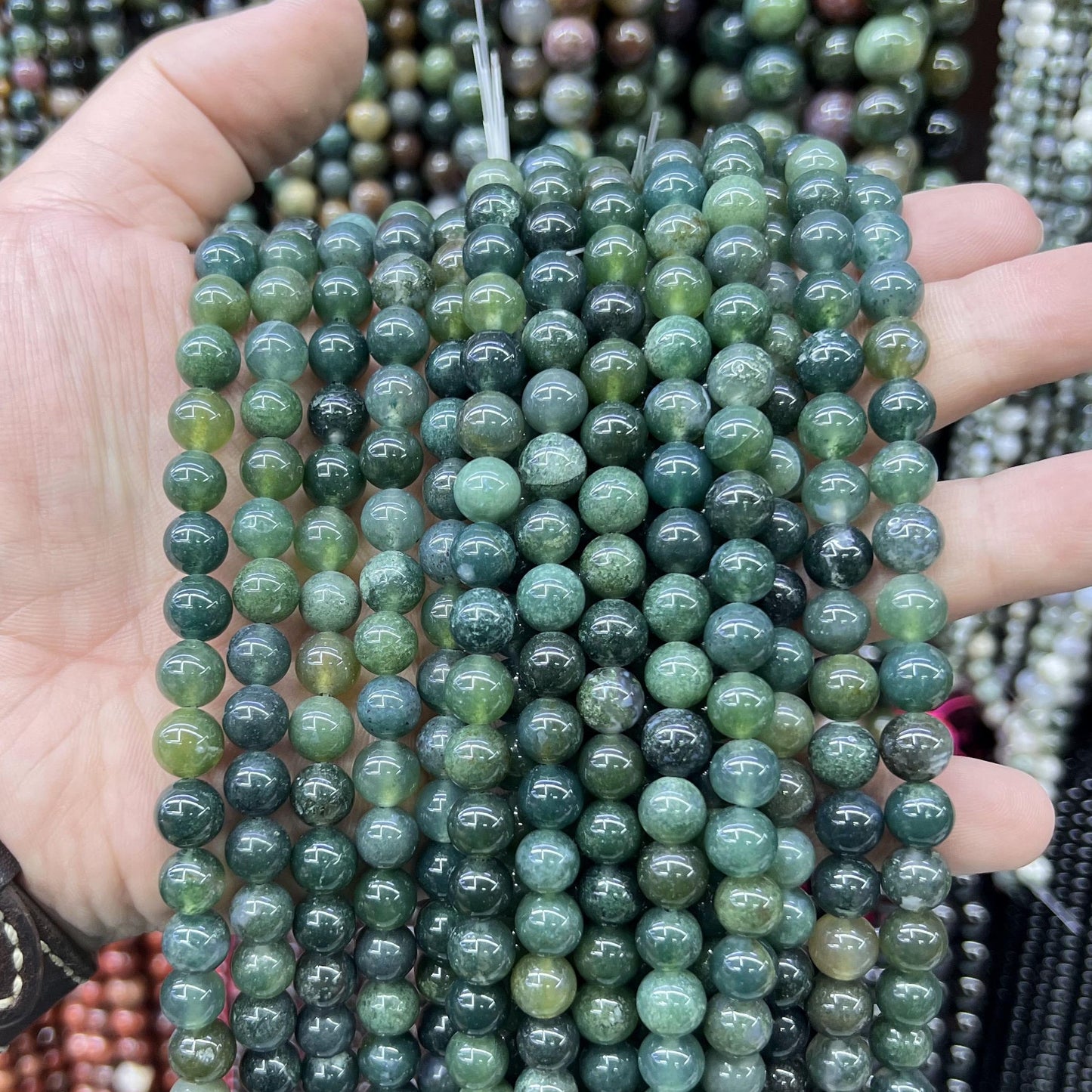 $2.5--8mm semi precious beads #1 Free Shipping