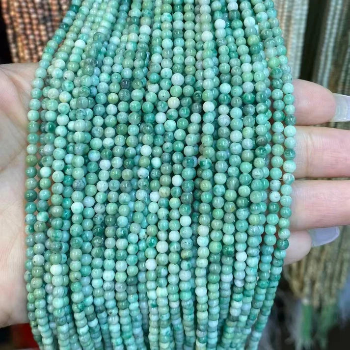 Jadeite Tiny Smooth Round Beads 2mm 3mm 4mm