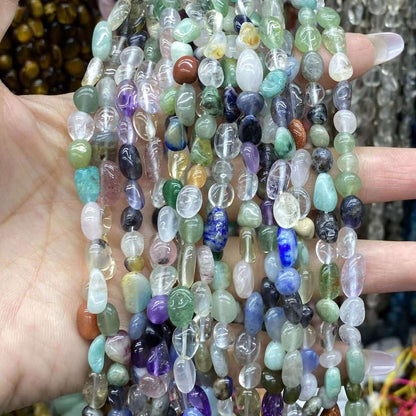Nugget Smooth Beads 6-8mm Gemstone/Quartz/Jasper/Agate