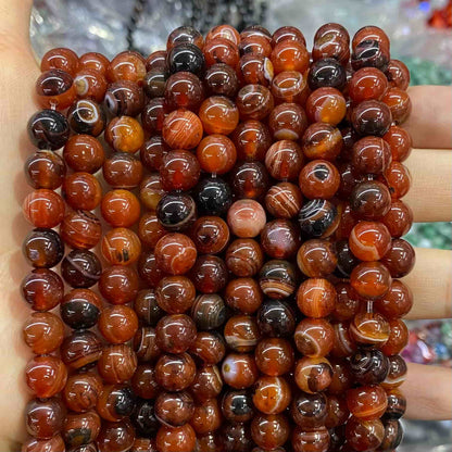 #1 Round Agate Beads 6mm/8mm/10mm/12mm
