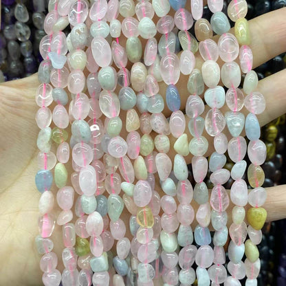Nugget Smooth Beads 6-8mm Gemstone/Quartz/Jasper/Agate