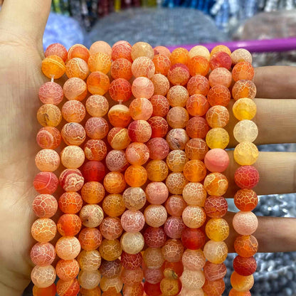 #1 Round Agate Beads 6mm/8mm/10mm/12mm