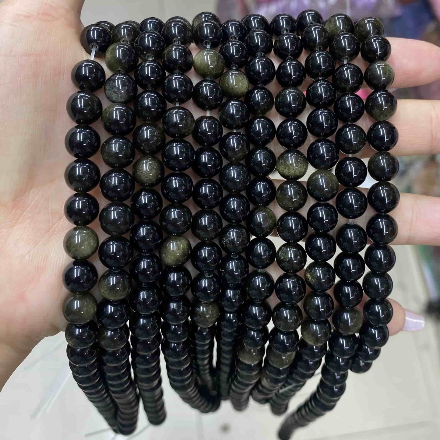 $2.5--8mm semi precious beads #1 Free Shipping